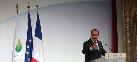 François Hollande avant la COP21