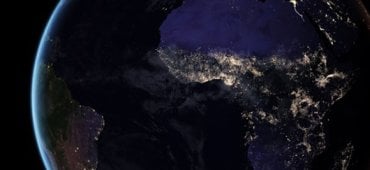 Vue satellite électricité en Afrique