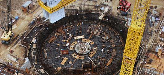 Construction d’un réacteur nucléaire